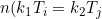 \small n(k_1 T_i = k_2 T_j)